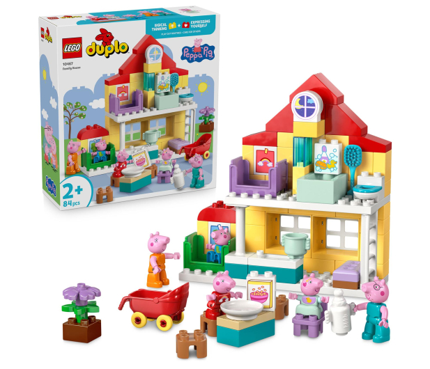 LEGO DUPLO 10467 Peppa Dom rodzinny - 1489540 - zdjęcie 2